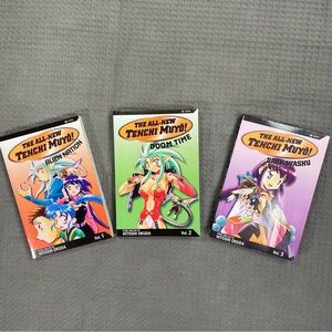 The All-New Tenchi Muyo Manga Series Books Vol 1-3 Paperback Hitoshi Okuda